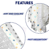 Bamboo Muslin Swaddle Wrap/Blanket for Baby 120X110 (Grey)